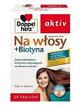 Doppelherz aktiv Na włosy + Biotyna kapsułki z biotyną na zdrowe włosy, 30 szt.