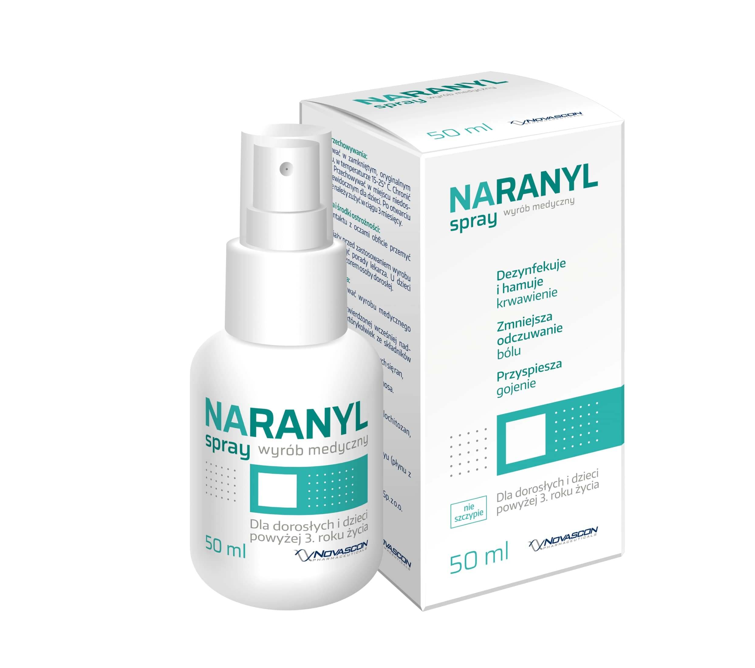 Naranyl Spray, preparat o działaniu dezynfekującym, 50 ml