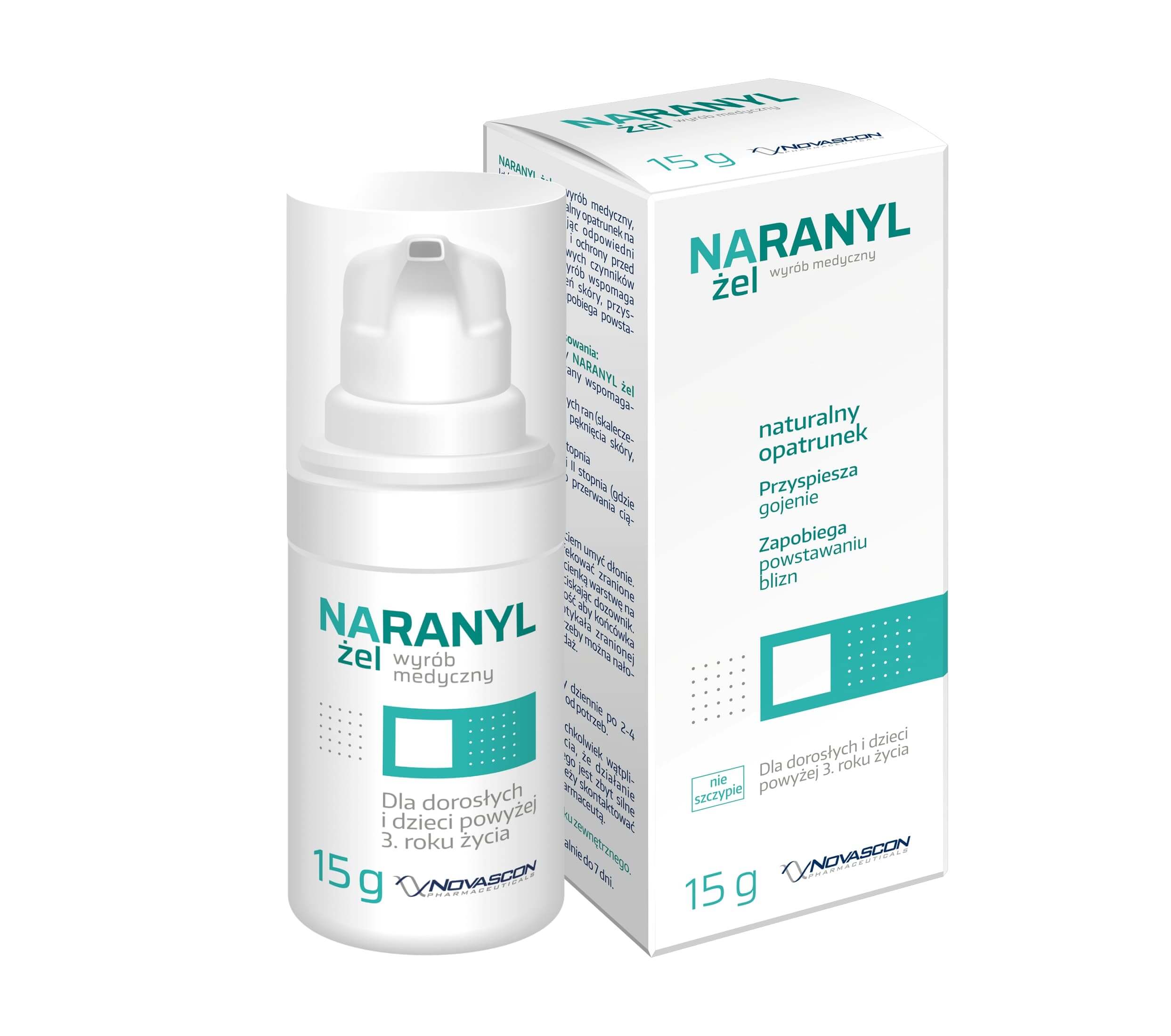 Naranyl Żel , preparat przyspieszający gojenie ran, 15 g