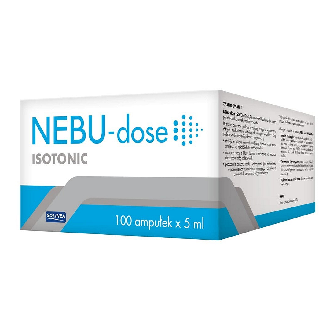 NEBU-dose ISOTONIC, płyn do inhalacji, 100 ampułek 5 ml