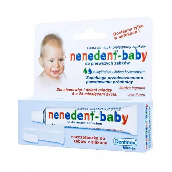Nenenet-baby, zestaw: pasta do zębów 20 ml + szczoteczka dla dzieci od 6 do 24 miesiąca życia
