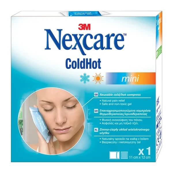 3M Nexcare ColdHot Mini, zimno-ciepły okład wielokrotnego użytku, 11 x 12 cm, 1 szt.