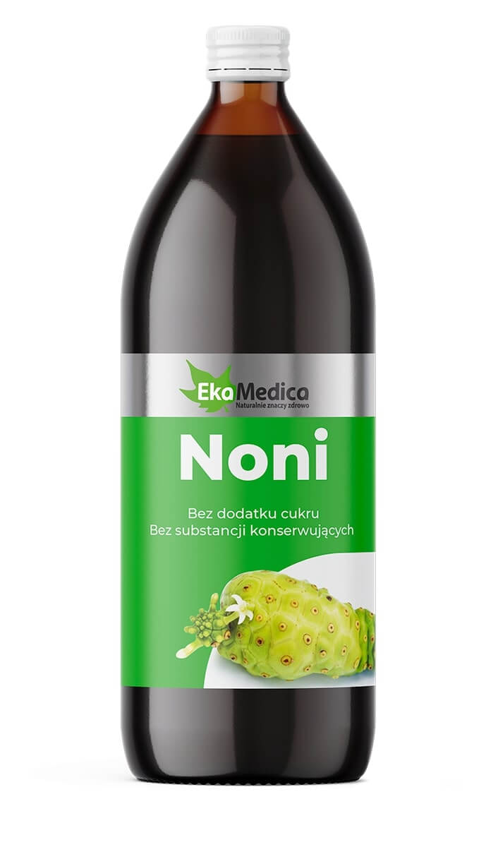 EkaMedica Noni płyn bez dodatku cukru i substancji konserwujących, 1000 ml