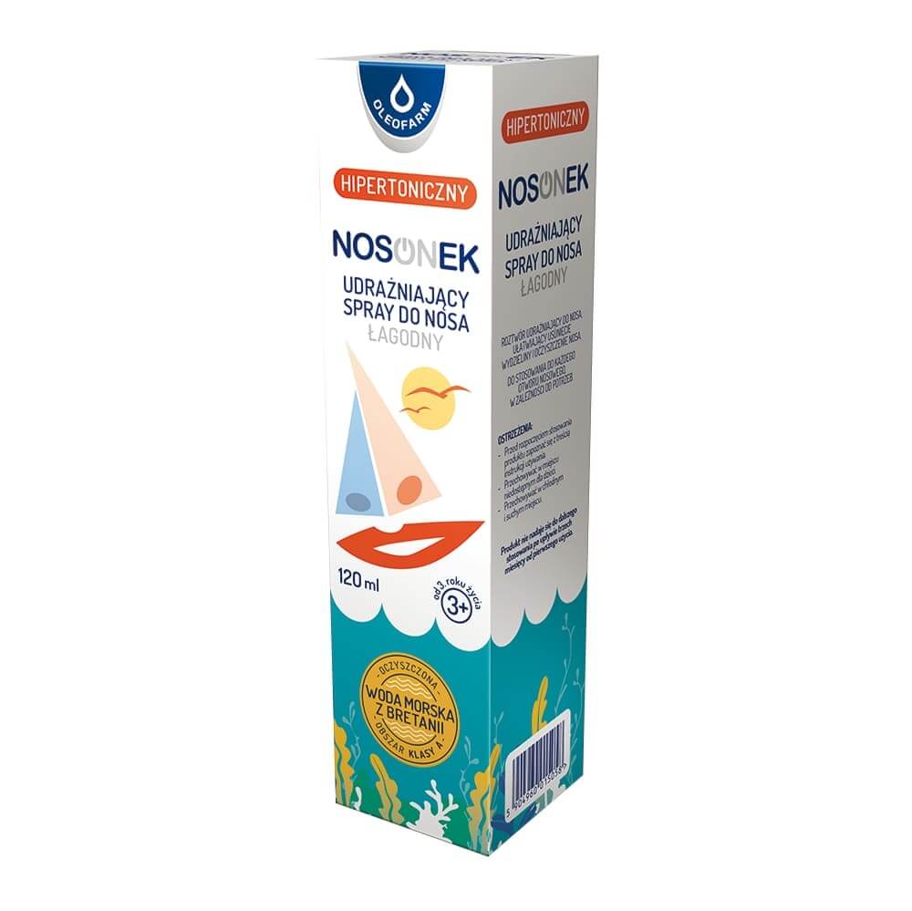 Nosonek , spray do nosa hipertoniczny łagodny, 120 ml