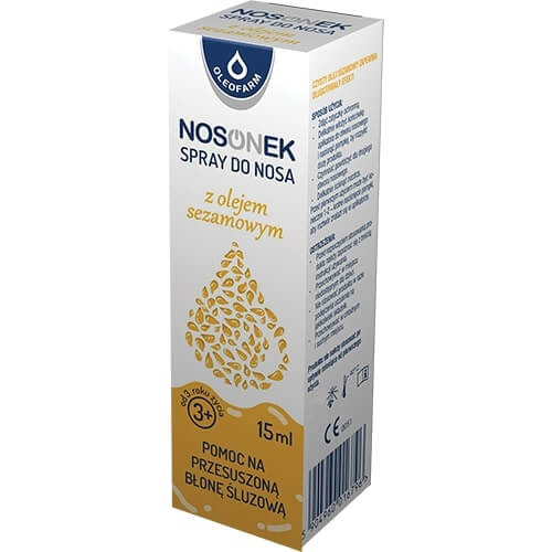 Nosonek, spray do nosa z olejem sezamowym, 15 ml