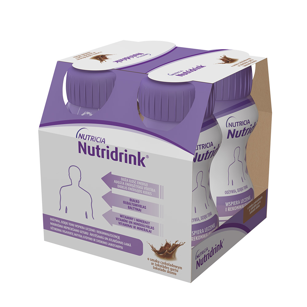 Nutridrink , o smaku czekoladowym, 4 x 125 ml