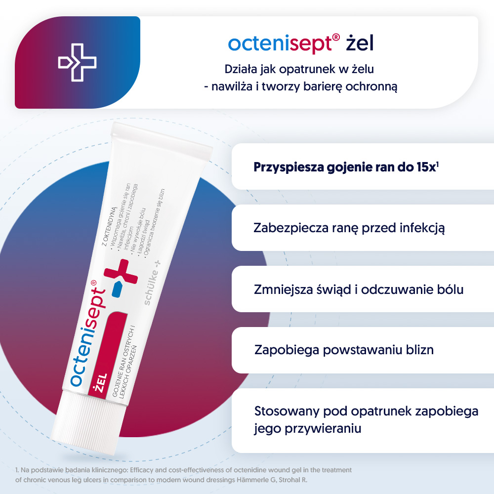 Octenisept, żel na rany i oparzenia, 20 ml