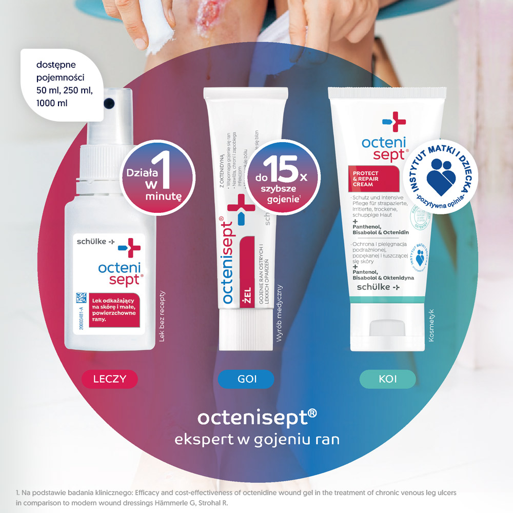 Octenisept, żel na rany i oparzenia, 20 ml