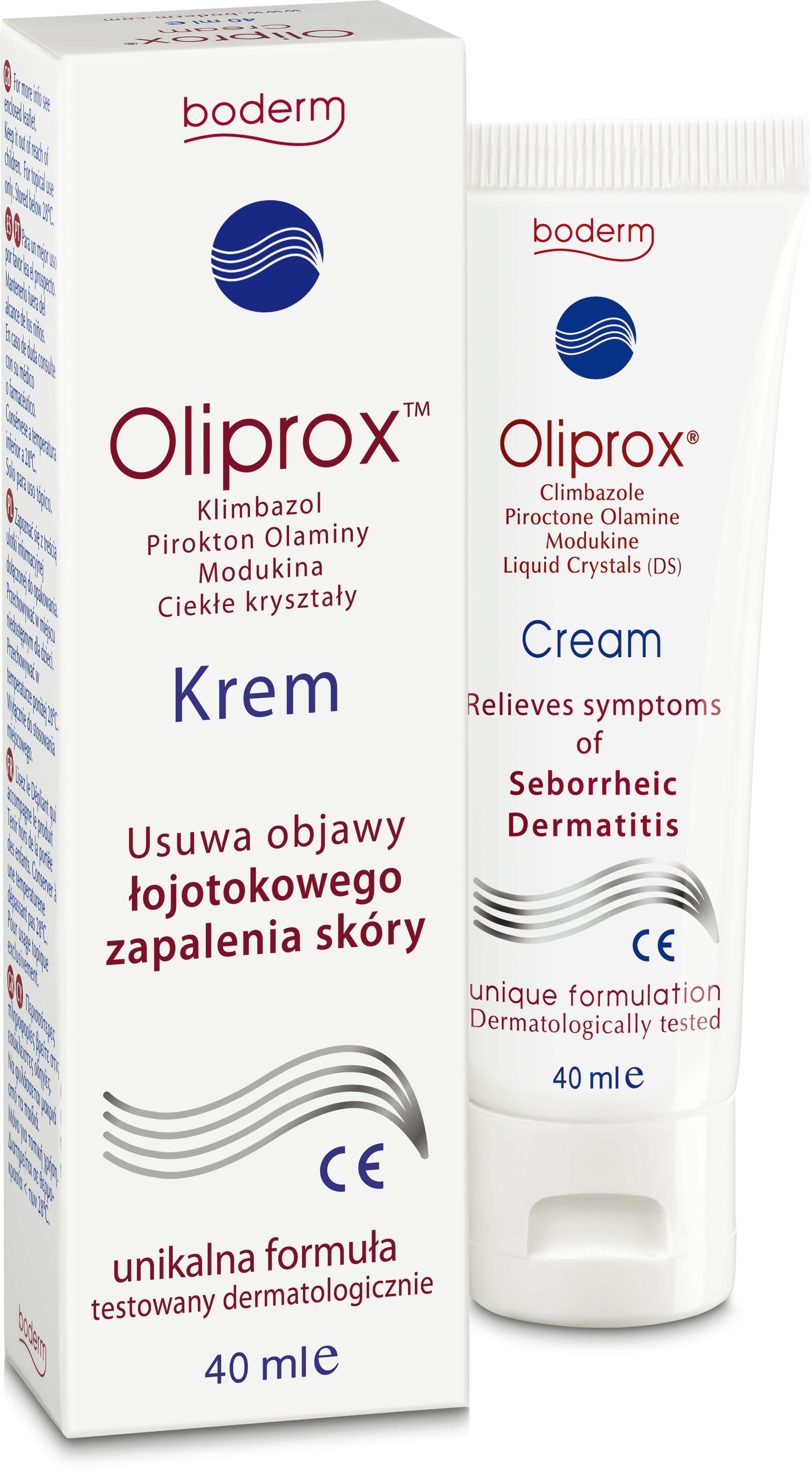 Oliprox, krem o właściwościach przeciwgrzybiczych i przeciwbakteryjnych, 40 ml