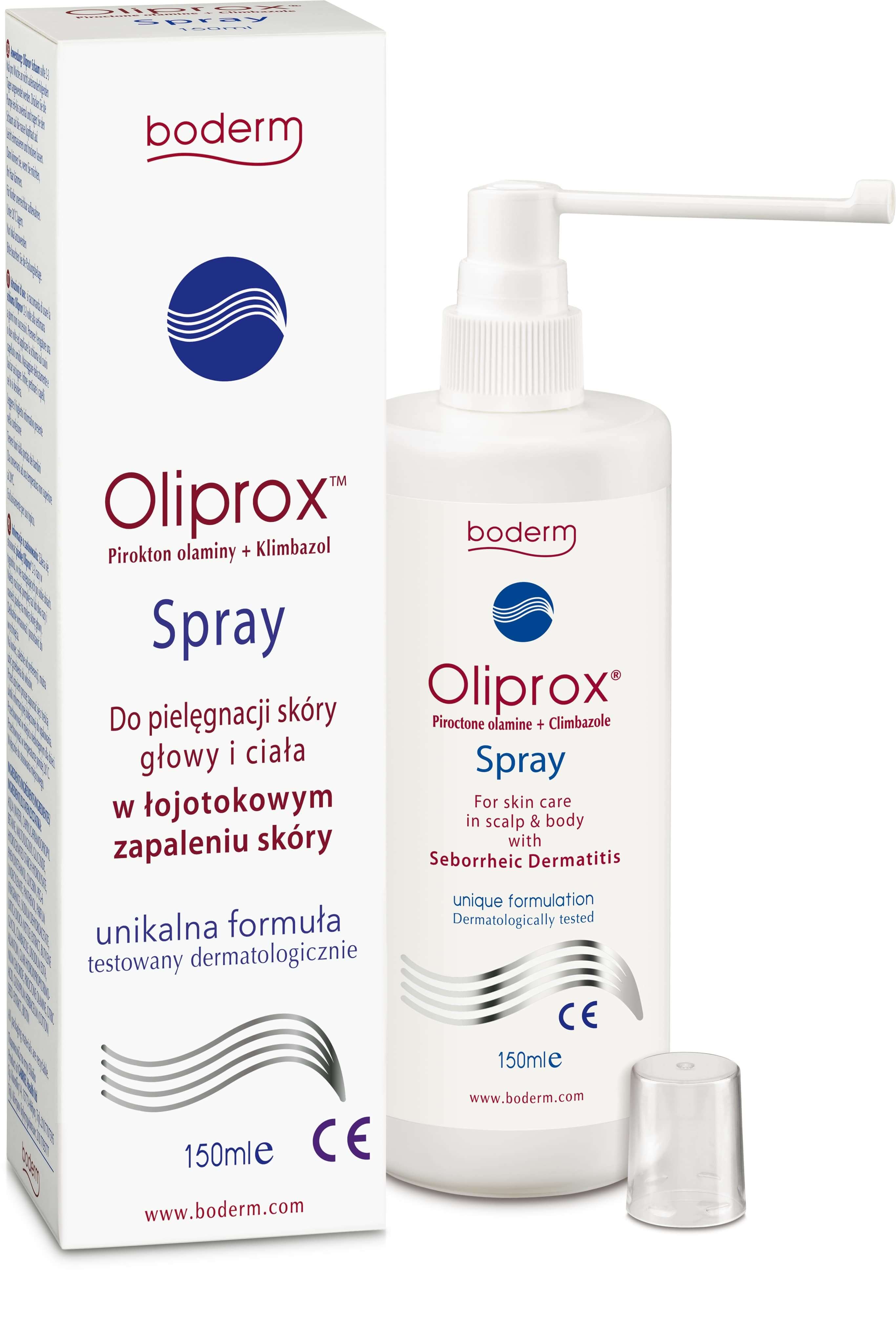 Oliprox, spray do pielęgnacji skóry łojotokowej, 150 ml