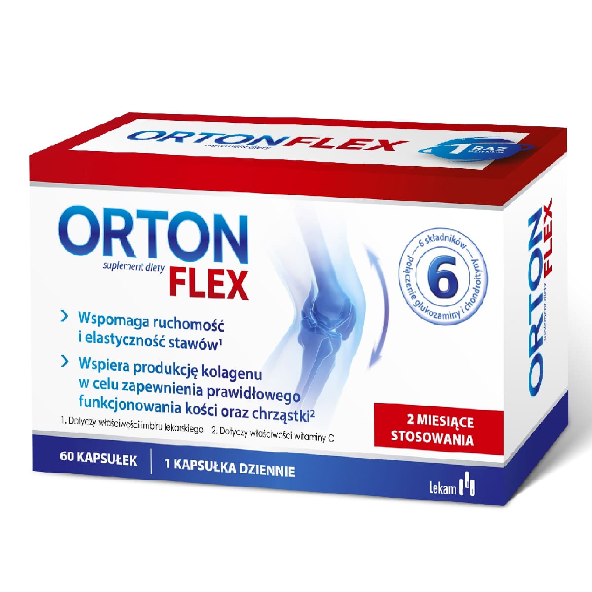 Orton Flex, kapsułki ze składnikami wspomagającymi sprawność stawów, 60 szt.