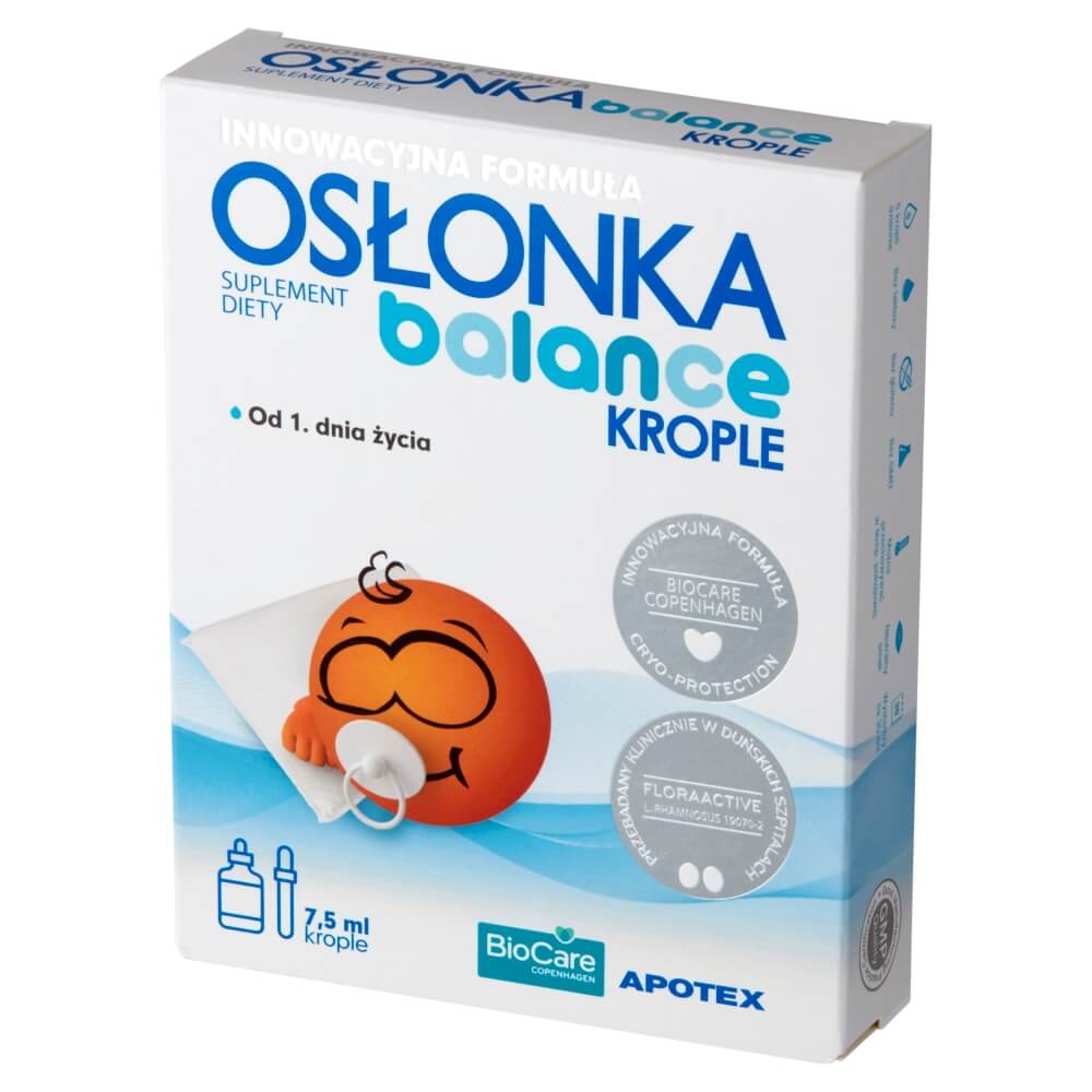 Osłonka Balance, krople osłonowe dla dzieci i niemowląt przy antybiotykoterapii, 7,5 ml