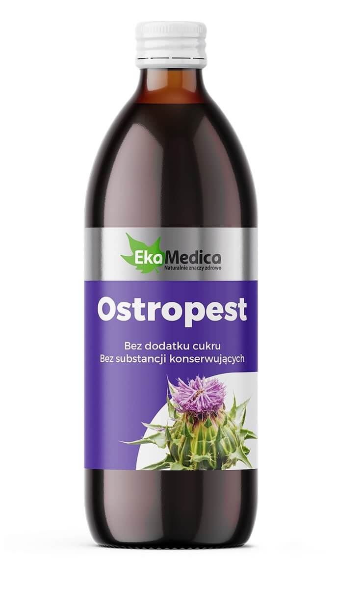 EkaMedica Ostropest, płyn bez dodatku cukru i substancji konserwujących, 500 ml