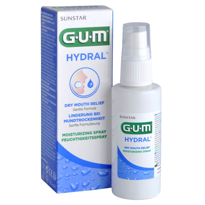 SUNSTAR GUM HYDRAL, nawilżający spray do jamy ustnej, 50 ml