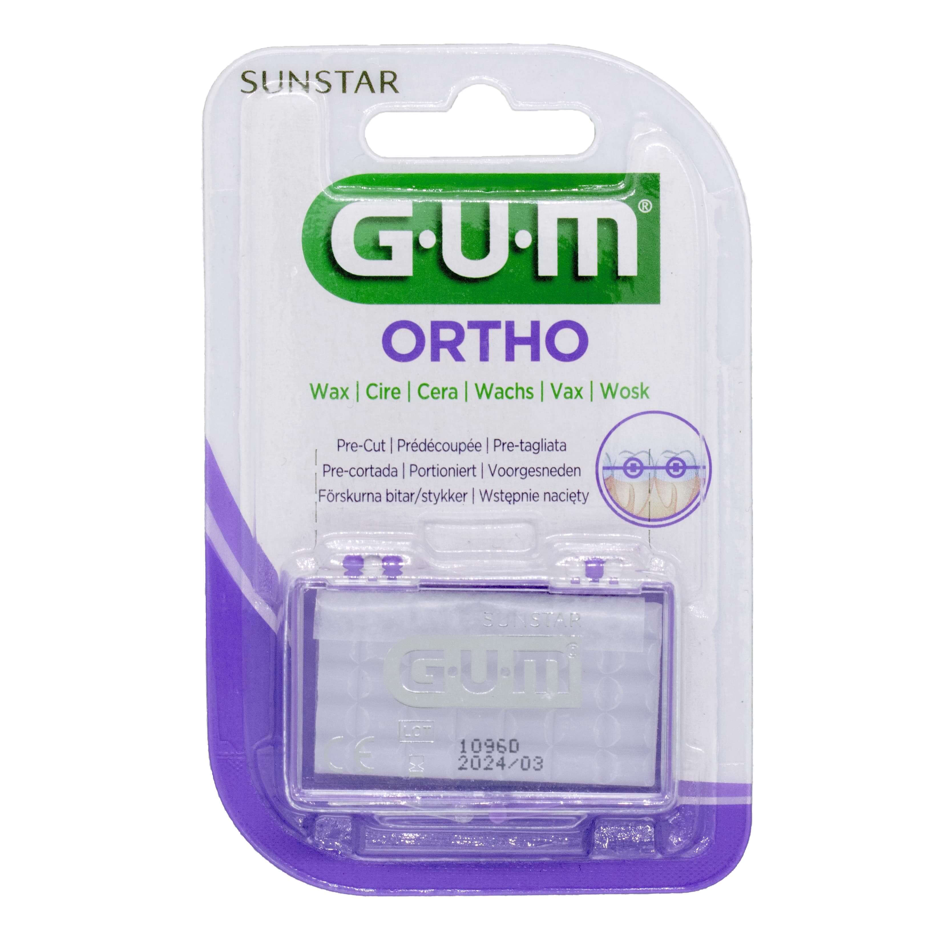 SUNSTAR GUM Ortho, wosk ortodontyczny, 1 szt.