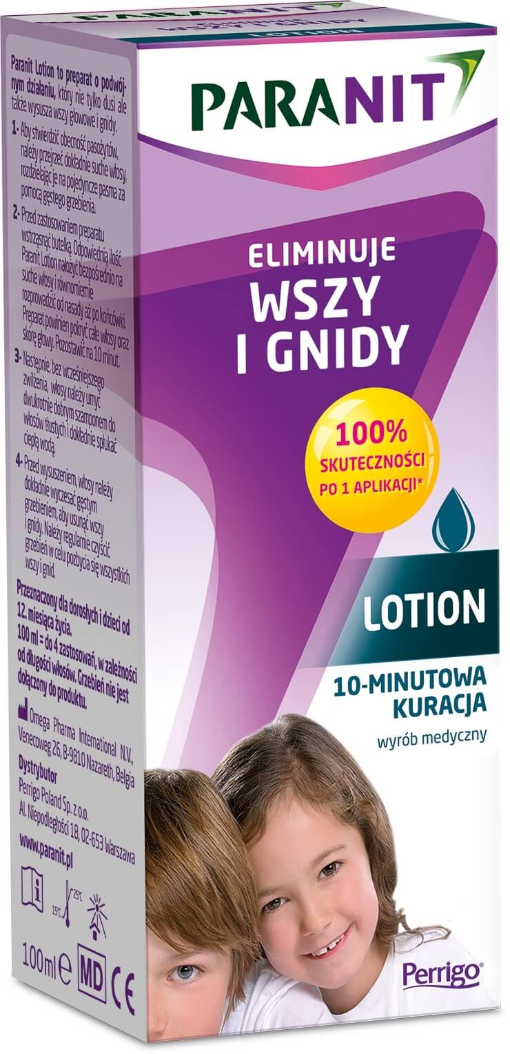 Paranit Lotion, płyn eliminujący wszy i gnidy, 100 ml