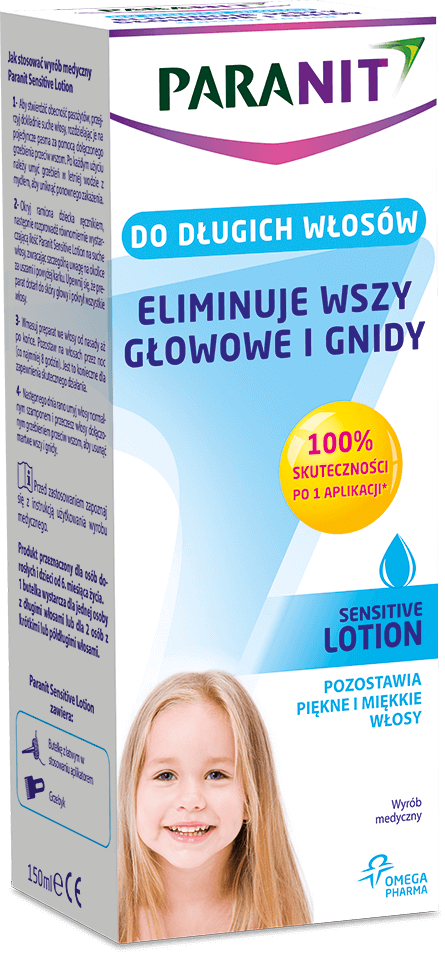 Paranit Sensitive Lotion , preparat do likwidacji wszy i gnid, 150 ml