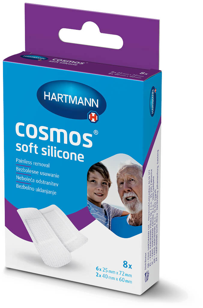 Cosmos Soft Silicone , plaster bezboleśnie usuwalny 2 rozmiary, 8 szt.