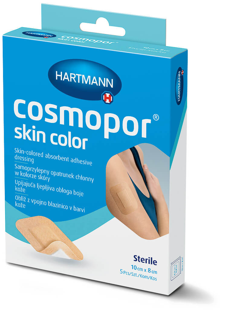 Cosmopor skin color , opatrunek samoprzylepny w kolorze skóry 10 cm x 8 cm, 5 szt.