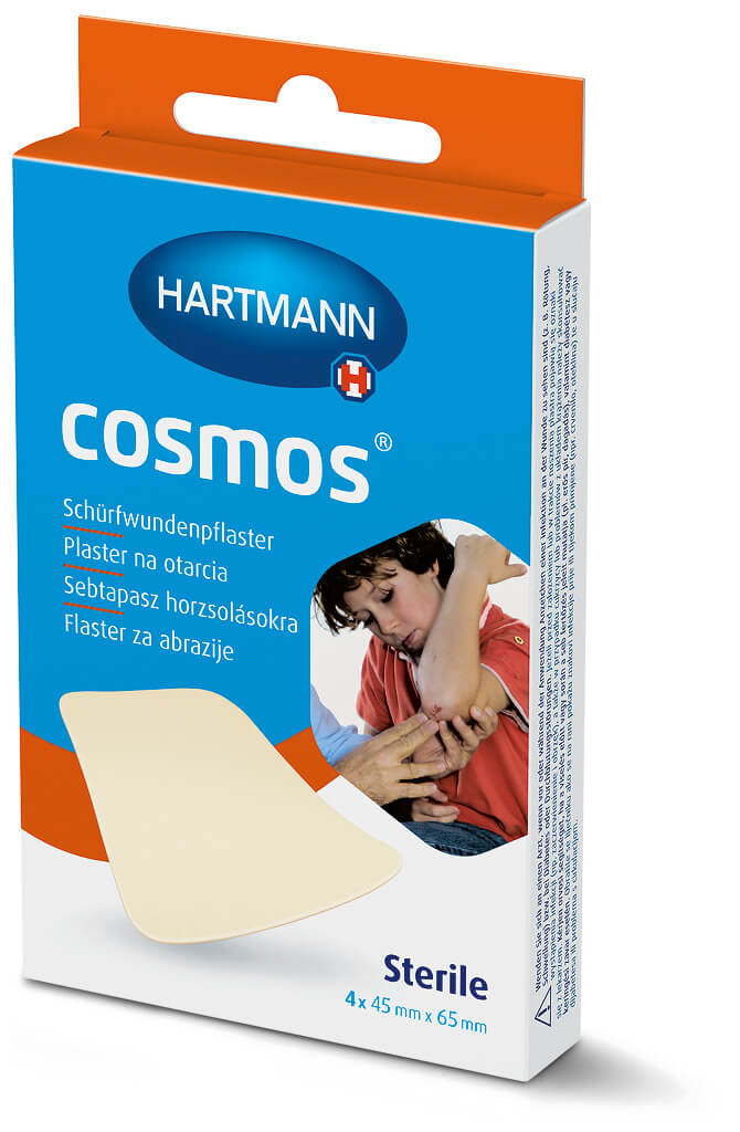 Cosmos , plaster na otarcia 45 mm x 65 mm, 4 szt.