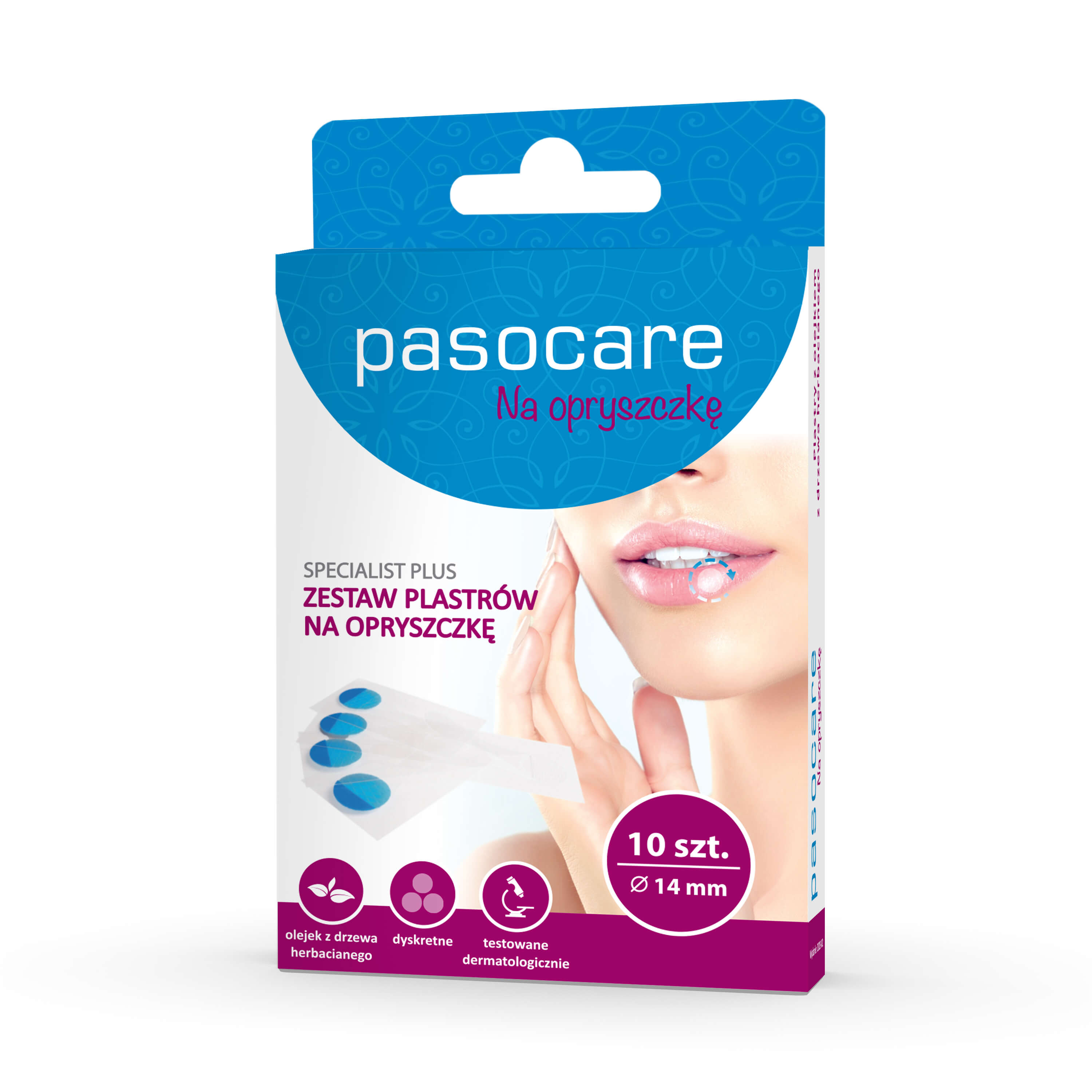 Pasocare Plastry, na opryszczkę, 10 szt.