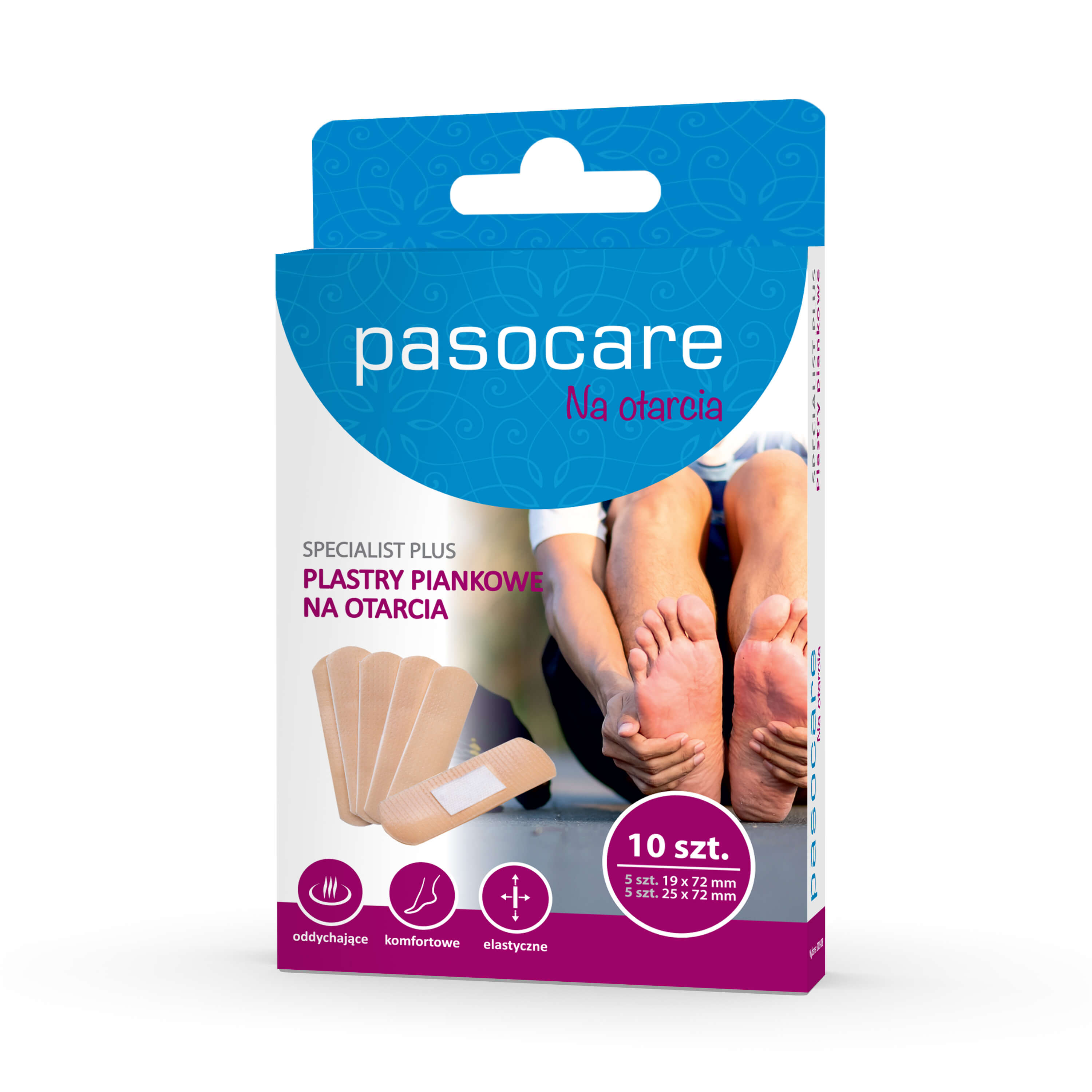 Pasocare Plastry Piankowe, na otarcia, 10 szt.