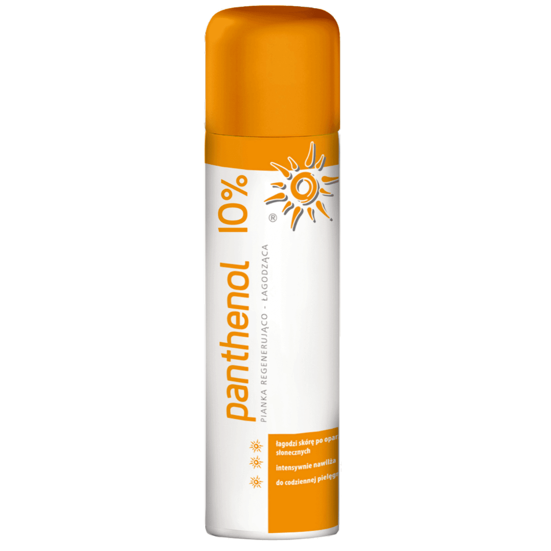 Panthenol 10%, pianka regenerująco-łagodząca na oparzenia słoneczne, 150 ml