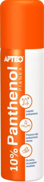 Panthenol 10% APTEO  pianka do podrażnionej i wysuszonej skóry, 150 ml