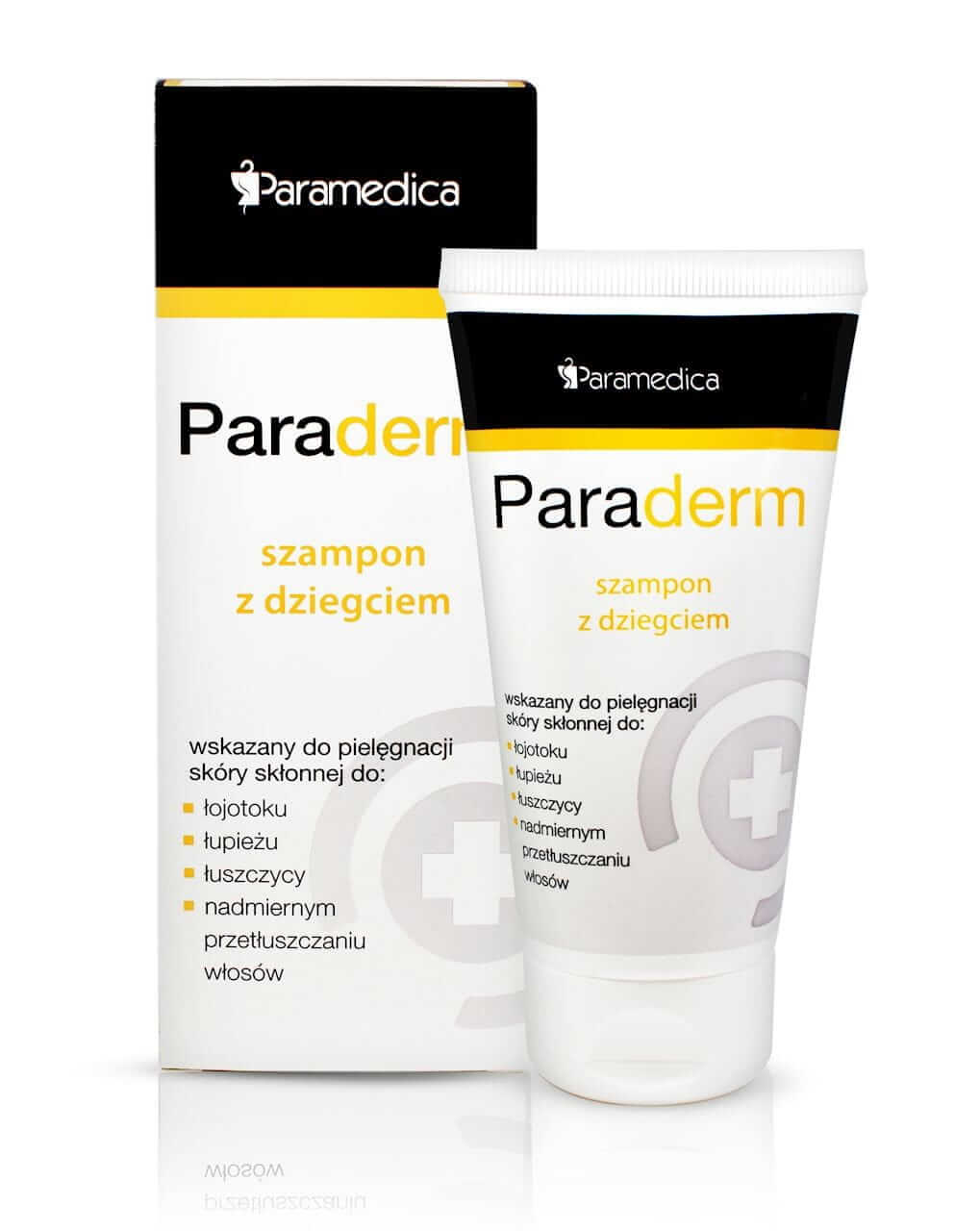 Paraderm Szampon z dziegciem, do włosów nadmiernie przetłuszczających się i łojotoku, 150 g