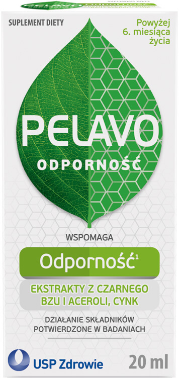 Pelavo Odporność, krople ze składnikami wspierającymi odporność dla dzieci, 20 ml