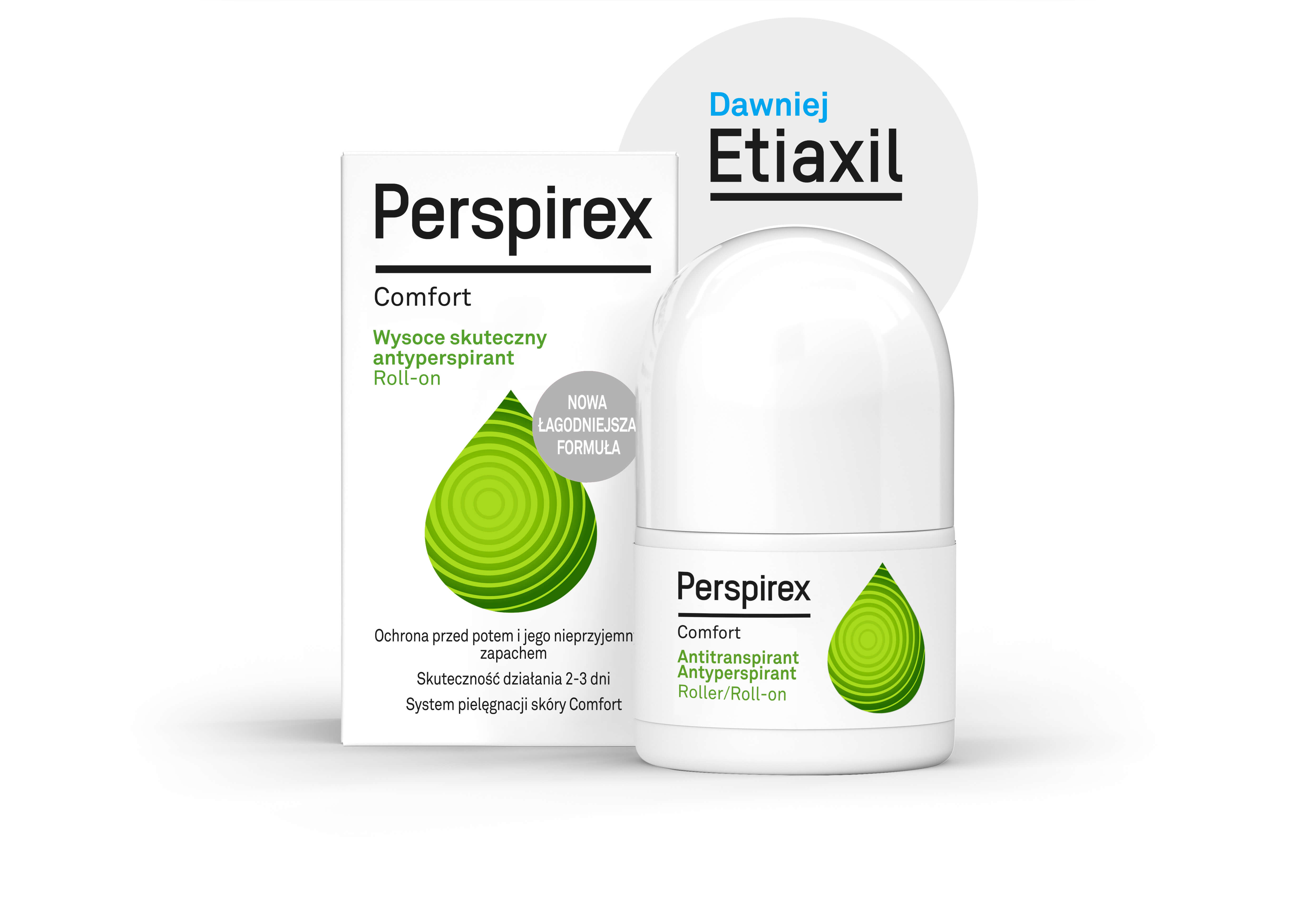 Antyperspirant Perspirex Comfort, ochrona przed potem i nieprzyjemnym zapachem, 20 ml