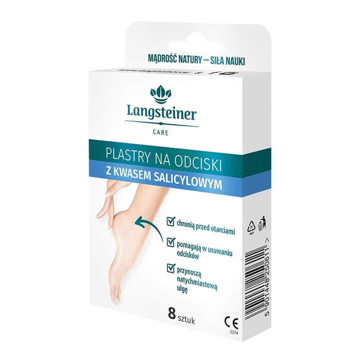 Plastry na odciski, z kwasem salicylowym, 8 szt.