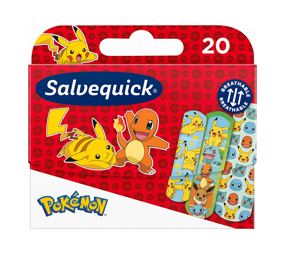 Salvequick Pokemon plastry dla dzieci, 20 szt.