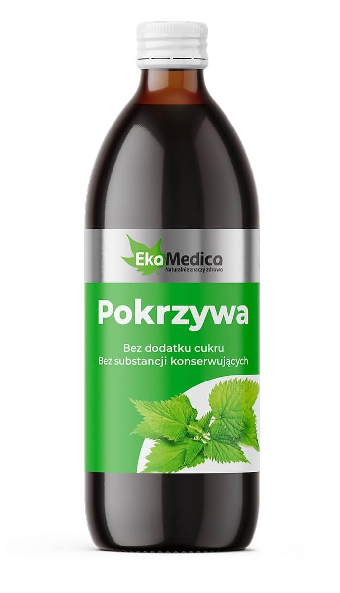 EkaMedica Pokrzywa płyn bez dodatku cukru i substancji konserwujących, 500 ml