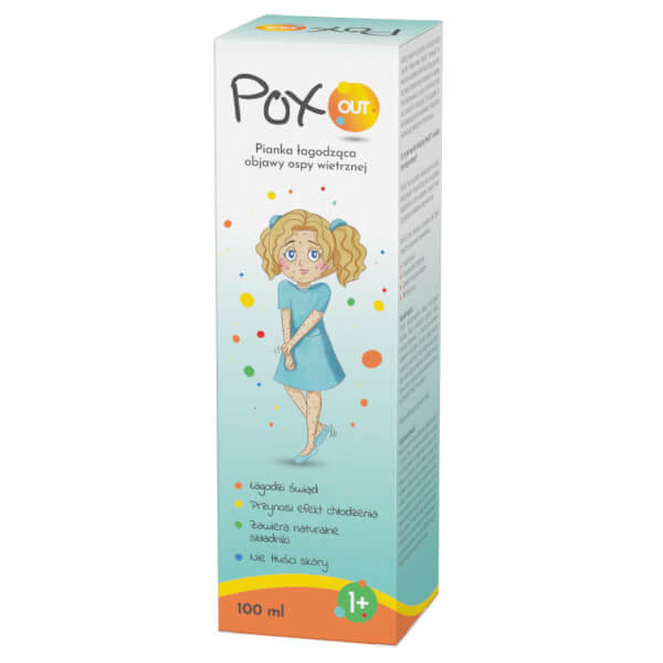 PoxOUT , pianka łagodząca objawy ospy wietrznej, 100 ml