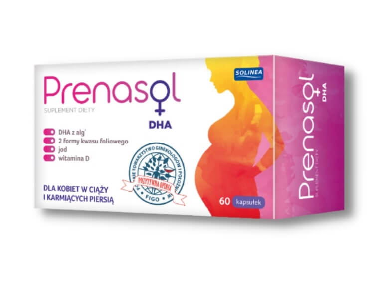 Prenasol, kapsułki przeznaczone dla kobiet w ciąży i karmiących piersią, 60 szt.