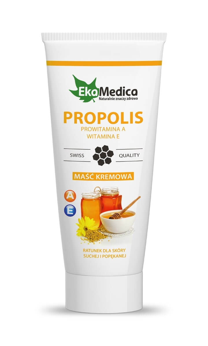 EkaMedica Maść Kremowa PROPOLIS do suchej i popękanej skóry, 200 ml