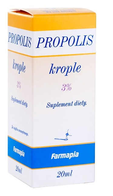 Propolis 3%, krople ze składnikami wzmacniającymi odporność, 20 ml