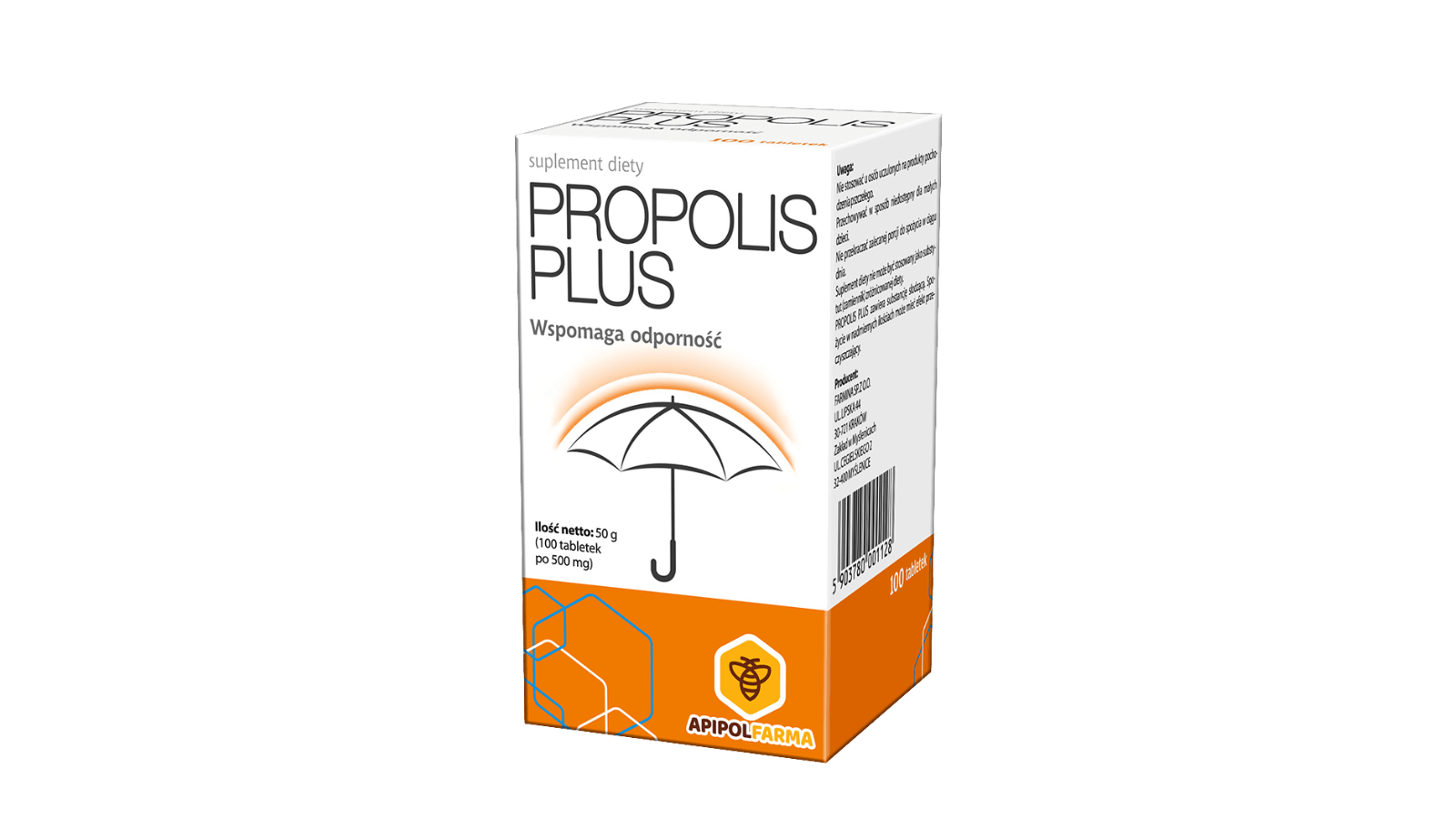 Propolis Plus tabletki ze składnikami wzmacniającymi układ odpornościowy, 100 szt.