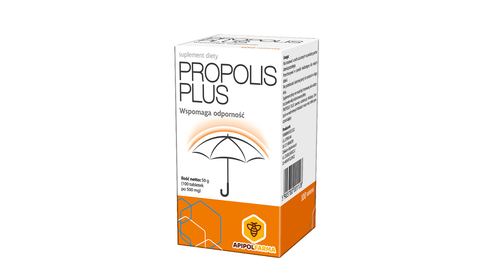 Propolis Plus, tabletki ze składnikami wzmacniającymi układ odpornościowy, 100 szt.