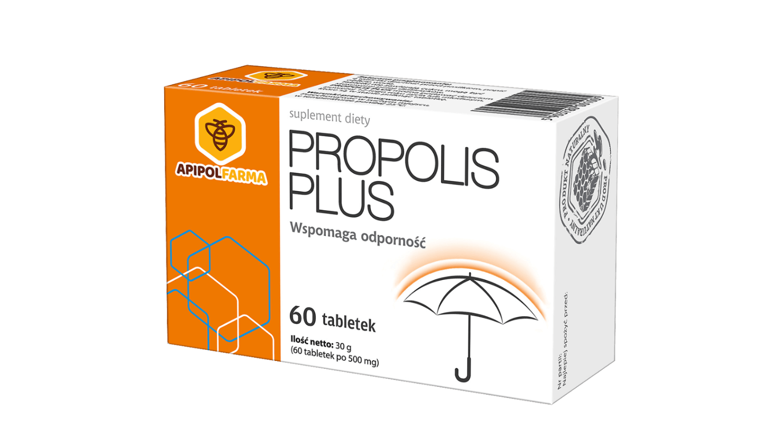 Propolis Plus tabletki ze składnikami wspomagającymi odporność, 60 szt.