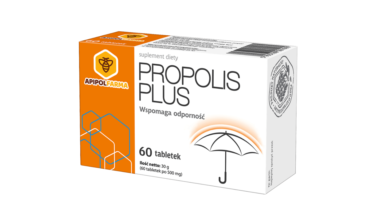 Propolis Plus, tabletki ze składnikami wspomagającymi odporność, 60 szt.