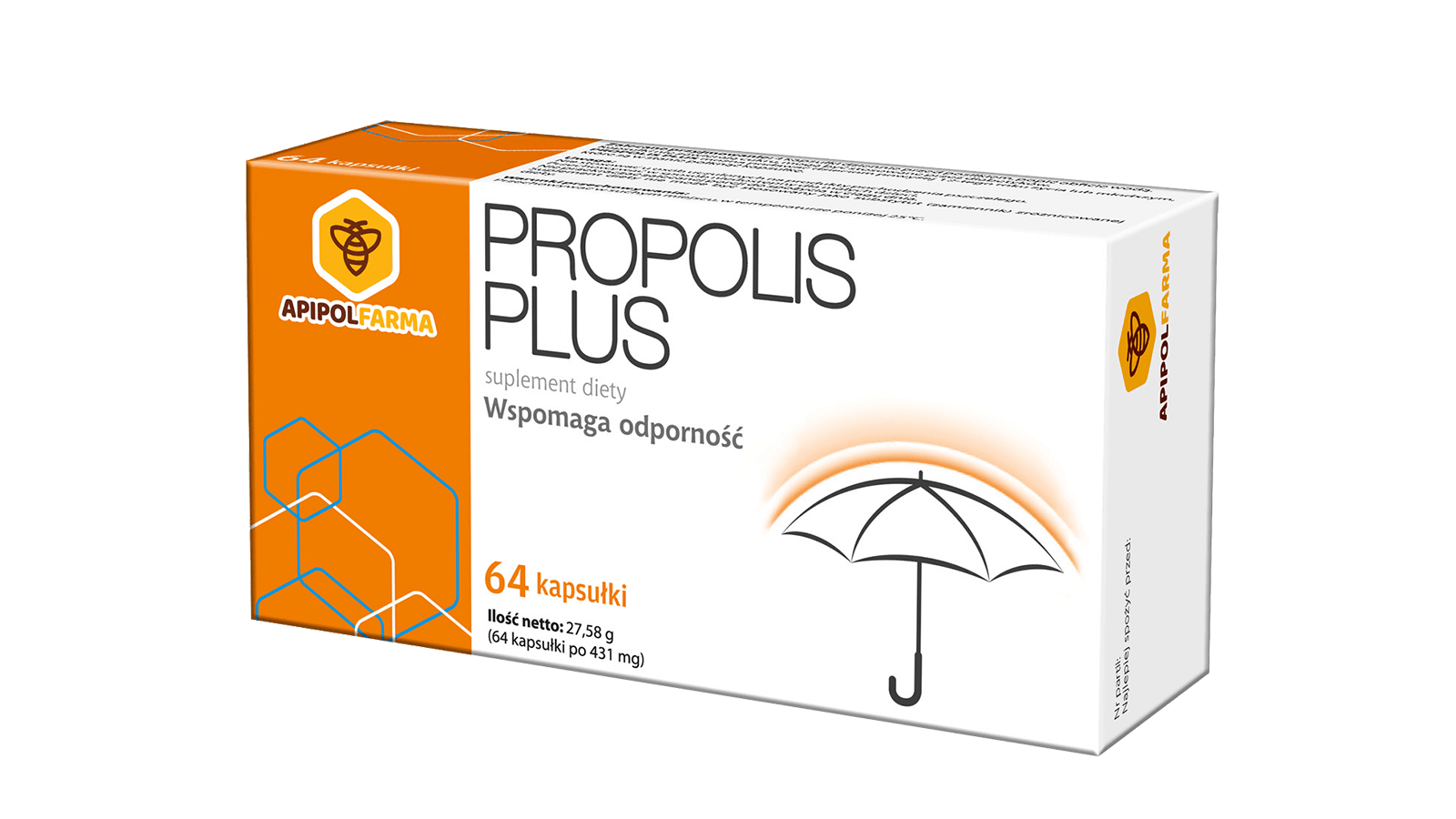 Propolis Plus kapsułki ze składnikami wspierającymi odporność, 64 szt. 