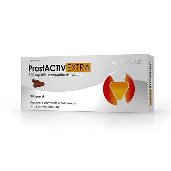 ProstActiv Extra, kapsułki ze składnikami wspierającymi układ moczowy mężczyzn, 60 szt.