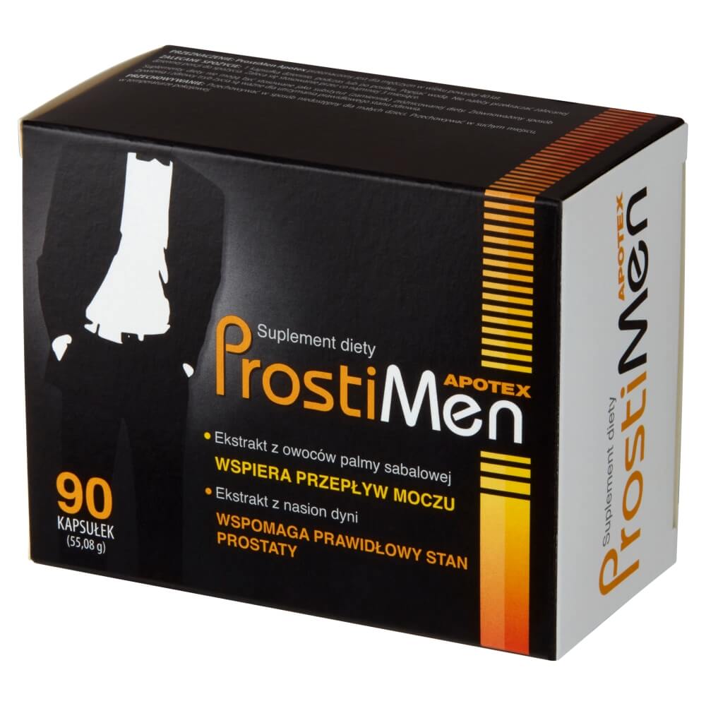 Prostimen Apotex , kapsułki  ze składnikami wspomagającymi prostatę, 90 szt.
