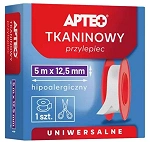 Przylepiec tkaninowy hipoalergiczny APTEO pl 5 m x 12,5 mm, 1 szt.