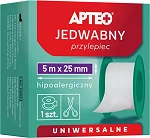 Przylepiec Jedwabny APTEO 5 m x 25 mm, 1 szt.