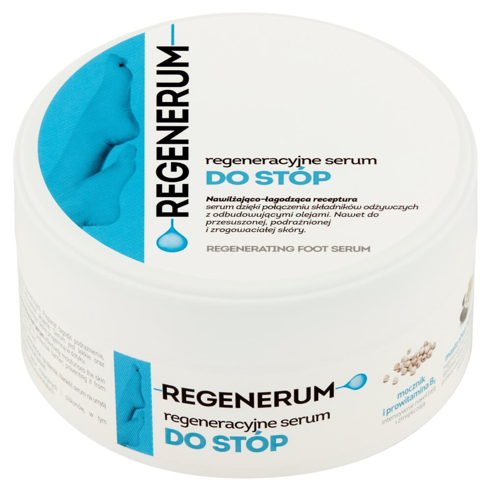 Regenerum Regeneracyjne serum do stóp , krem do przesuszonej, podrażnionej i zrogowaciałej skóry, 125 ml