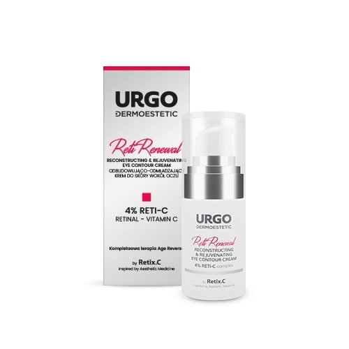 URGO DERMOESTETIC Reti Renewal, krem do skóry wokół oczu odbudowująco-odmładzający, 15 ml