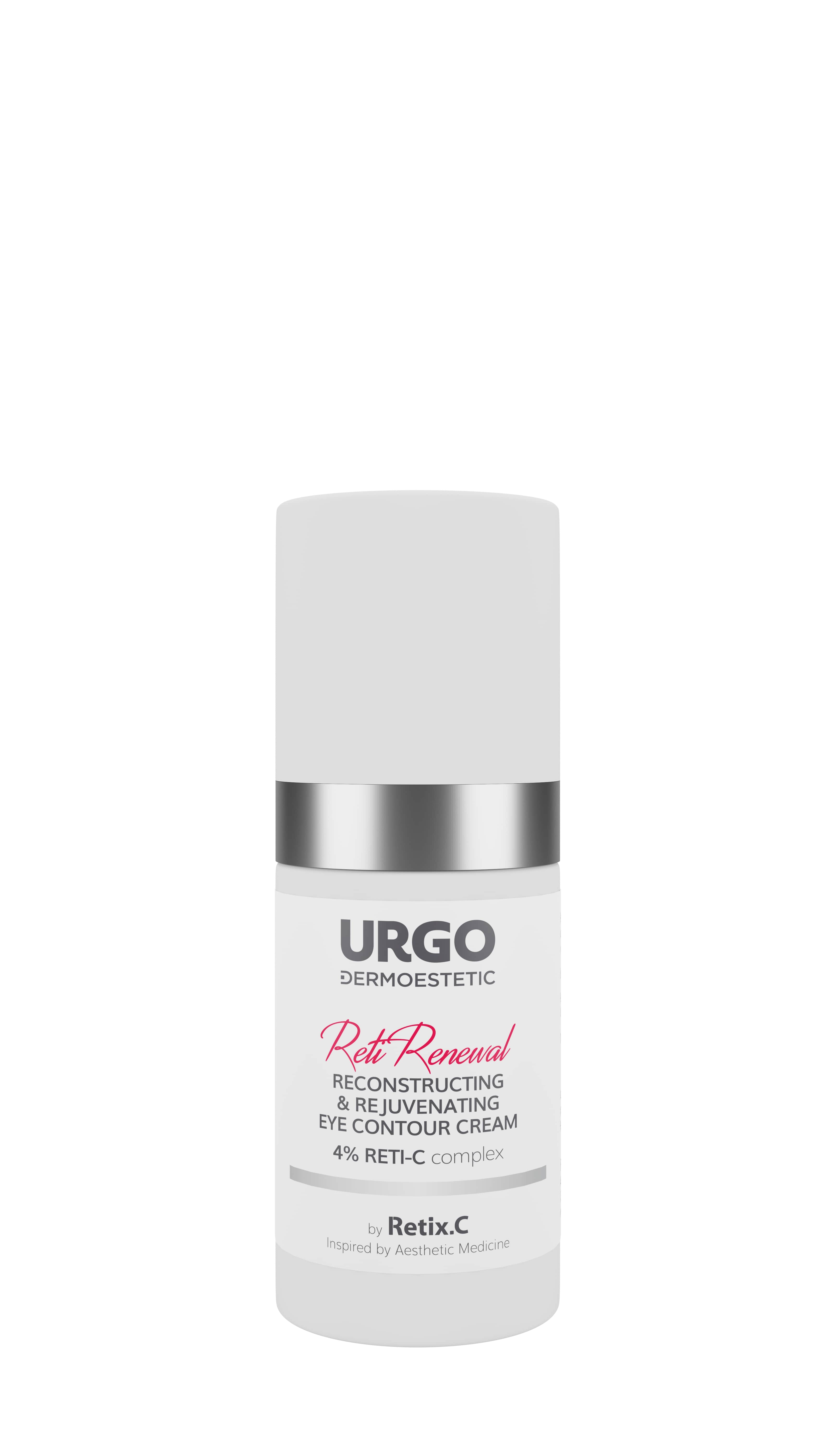 URGO DERMOESTETIC Reti Renewal, krem do skóry wokół oczu odbudowująco-odmładzający, 15 ml